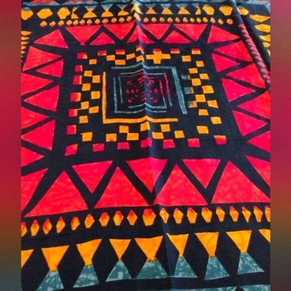 Liberty of London Vintage Silk Scarf Harlequin Rolled Hem - Picture 9 of 14